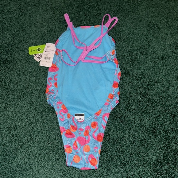 NWT Speedo Eco Endurance Flamingo Cheeky Fit Size 28. - Picture 2 of 3